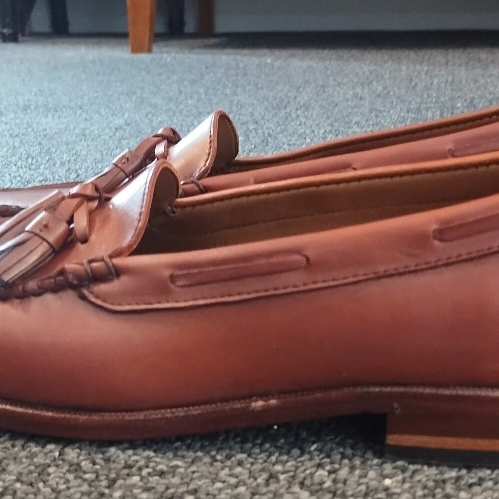 Allen Edmonds Naples Men's Leather Chili Loafers Size 9 B 42585